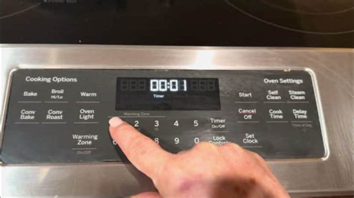 Adjust as an oven timer