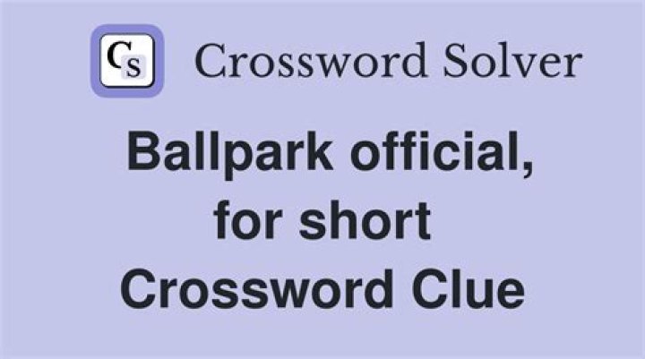 Ballpark official for short