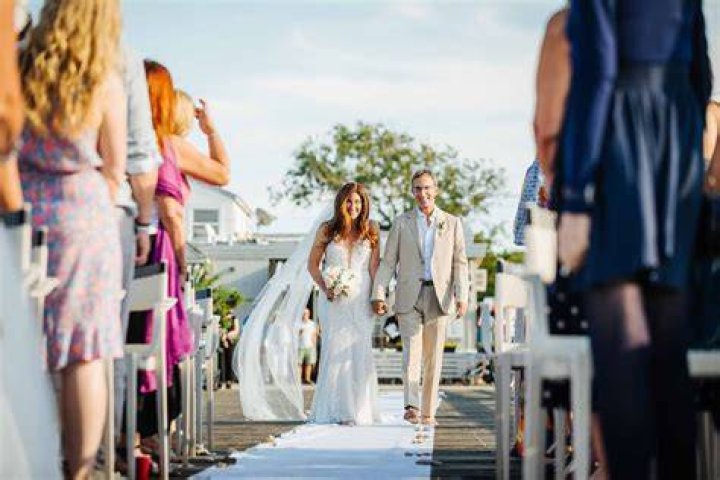 Bride's destination when walking down the aisle