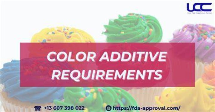 Food additive that affects color