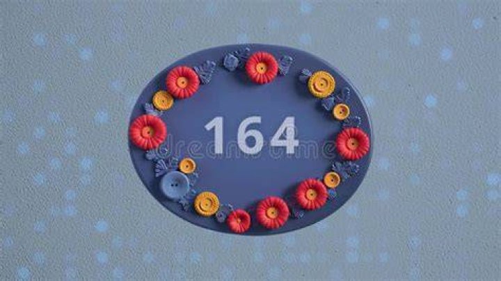 Oval-shaped number