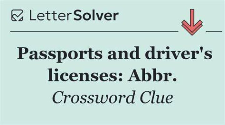 Passports and driver's licenses for short