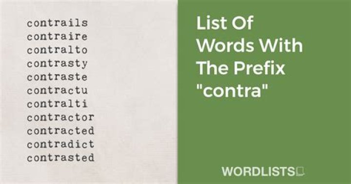 Prefix similar to contra-