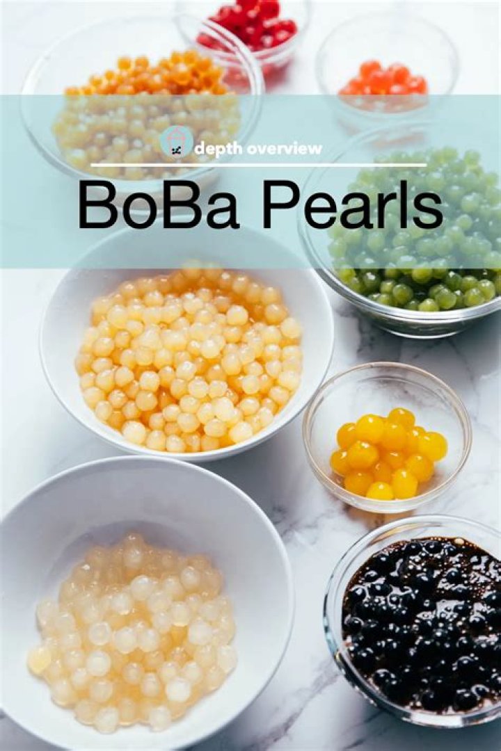 What is black pearl boba made of?