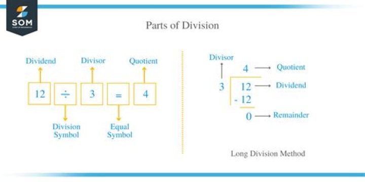 What is the division sentence called?