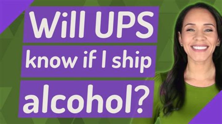 Will UPS know if I ship alcohol?