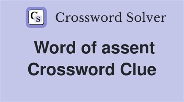 Word of assent